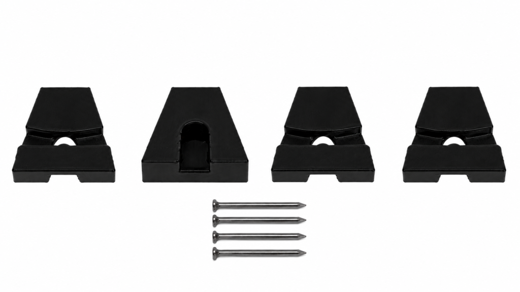 Mercedes panoramic sunroof repair kit – 4 black guides with metal pins